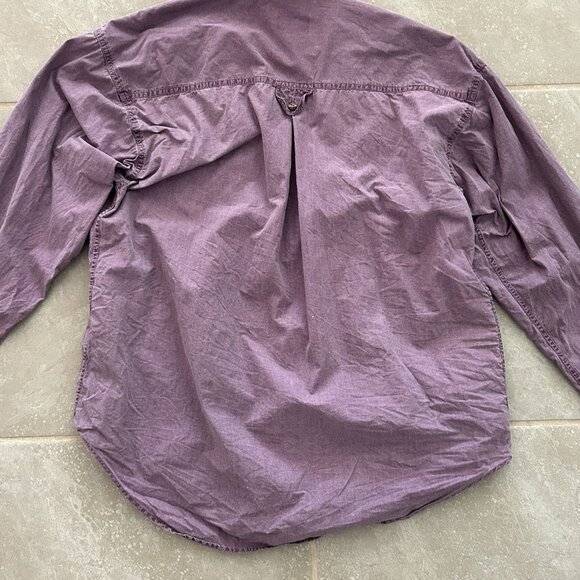 Vintage Sostanza Contemporary Faded Purple Cotton Shirt Size Medium Button-Up - Picture 8 of 9